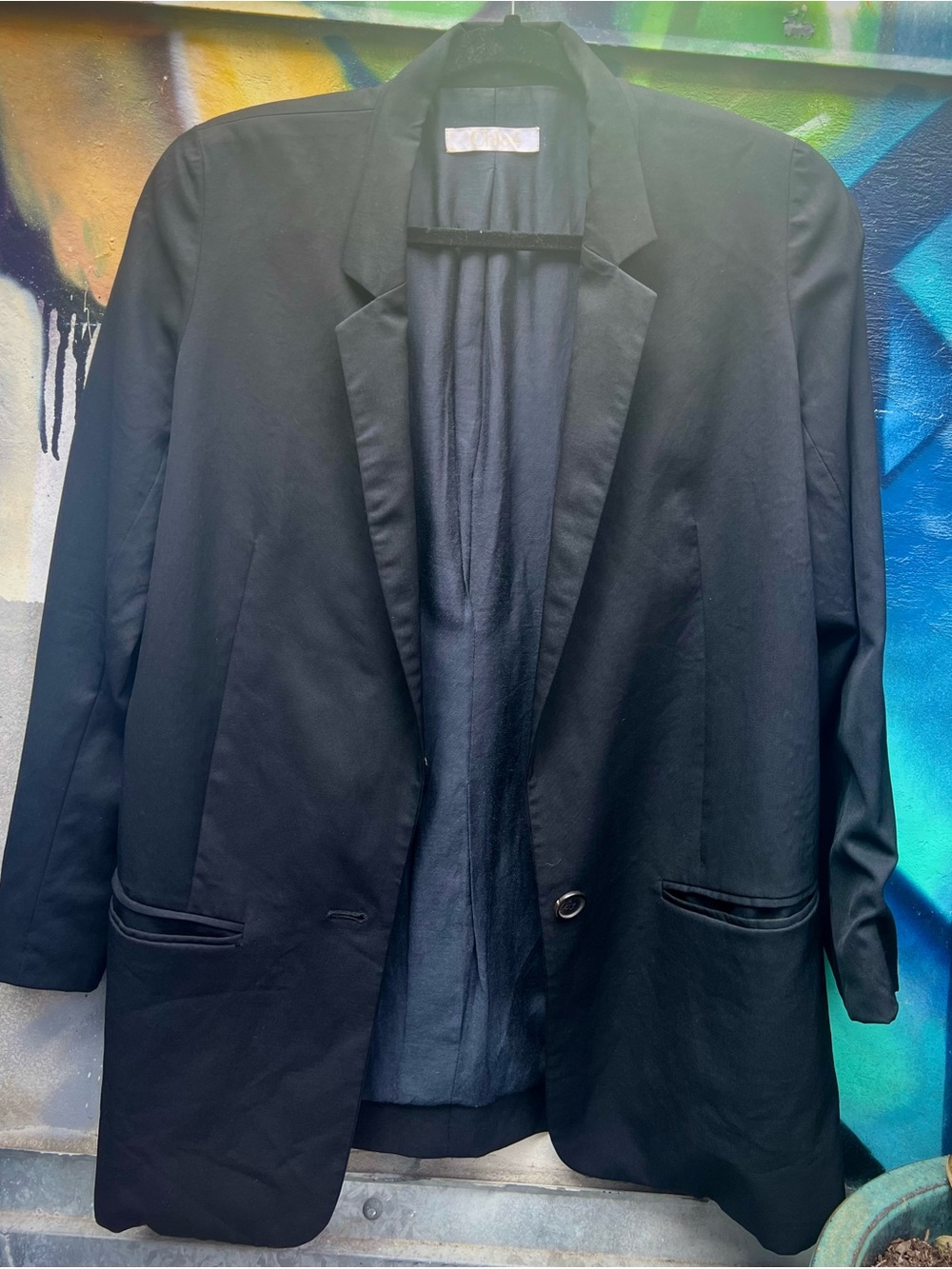 Chloe Black Single-Button Women's Blazer